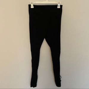 Mossimo Supply Co black criss cross sided leggings